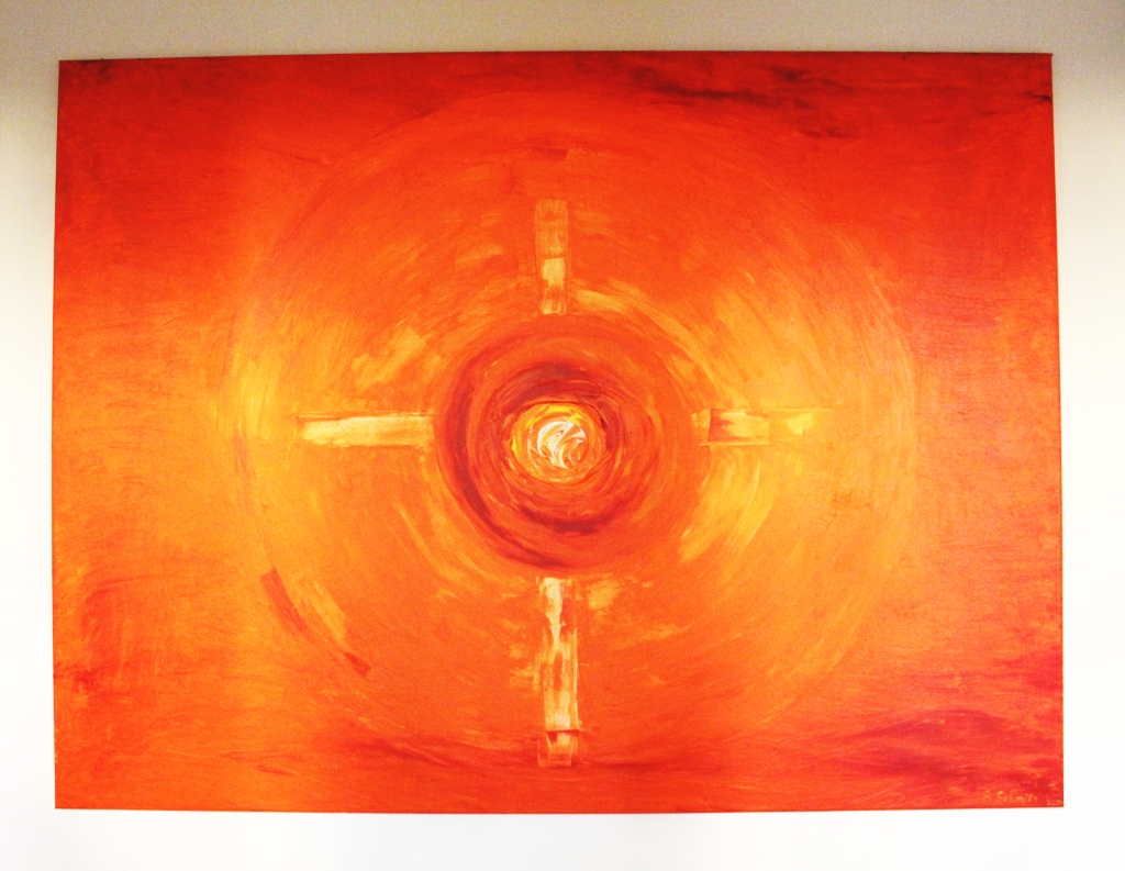 Acrylbild Taufkapelle