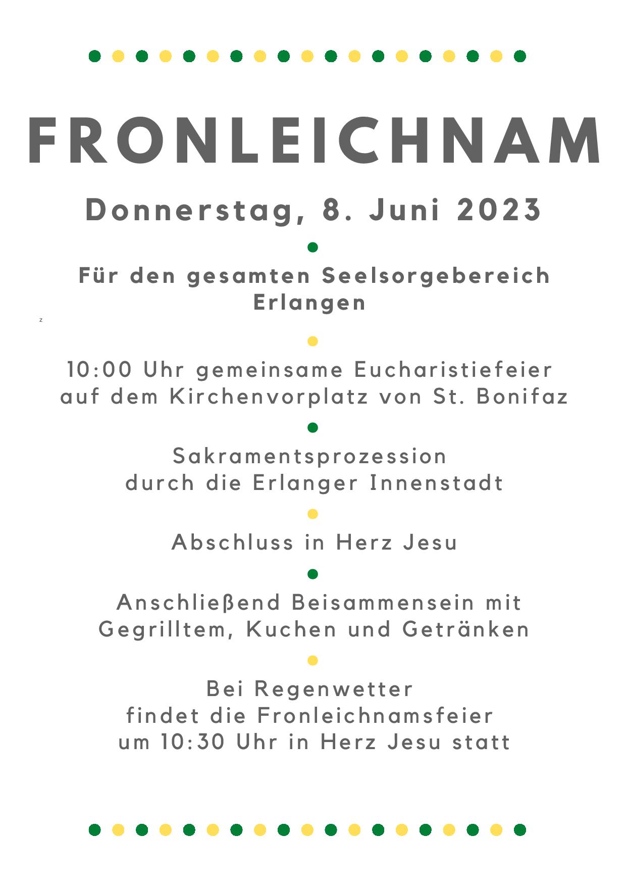 Fronleichnamsprozession 2023