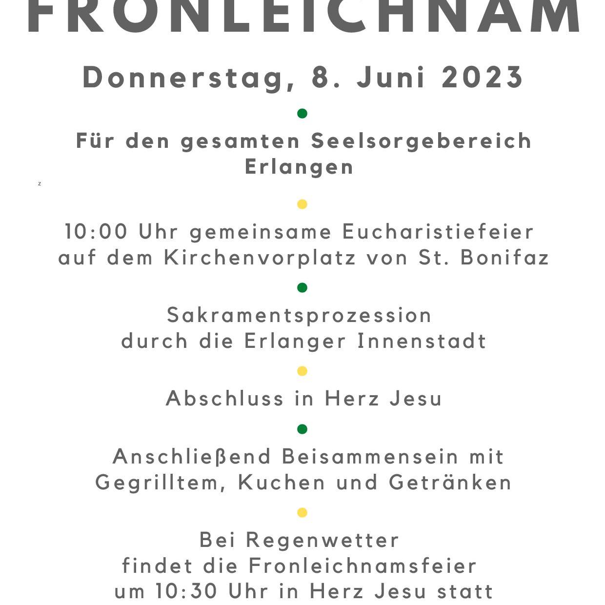 Fronleichnamsprozession 2023