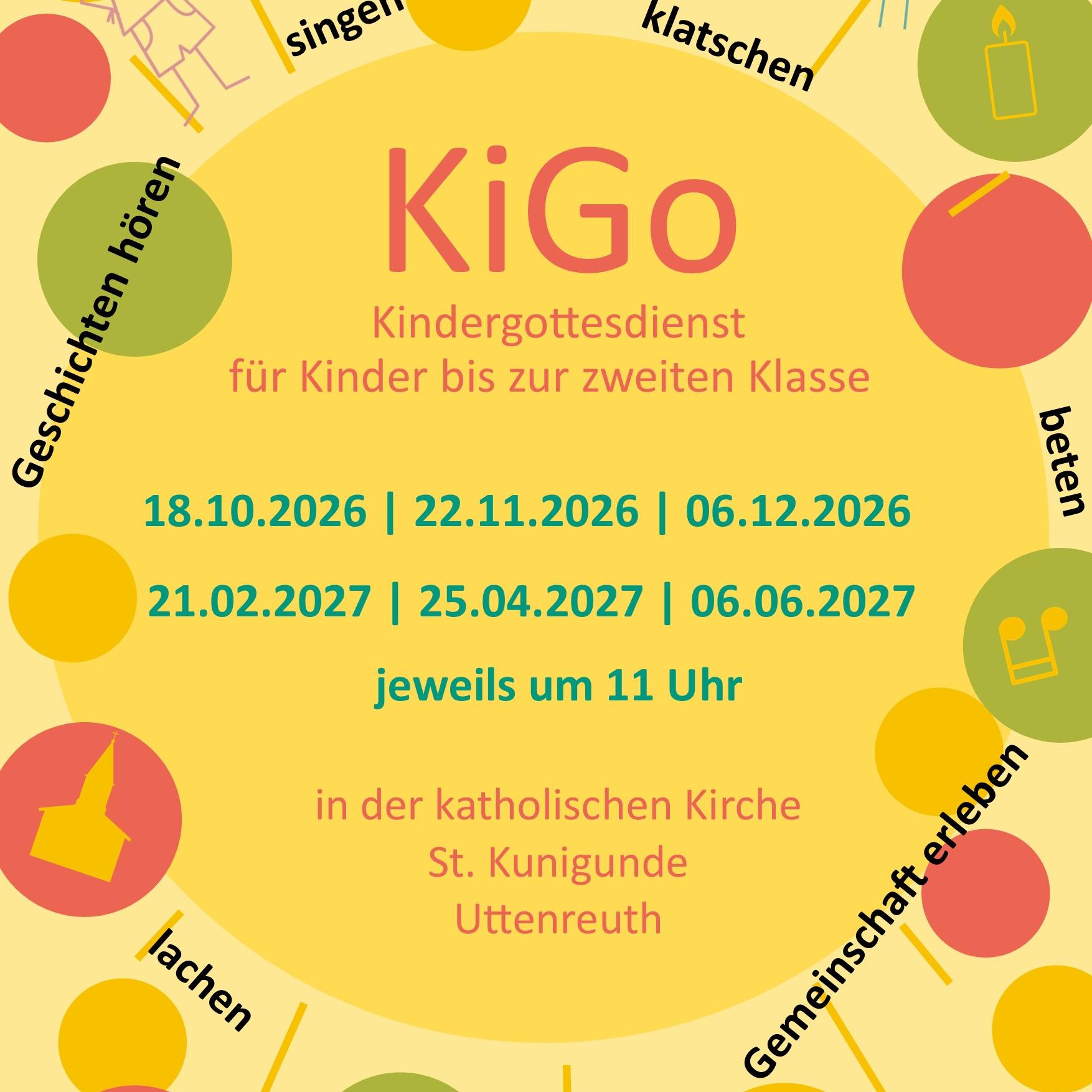 Kinderkirche Plakat 2026