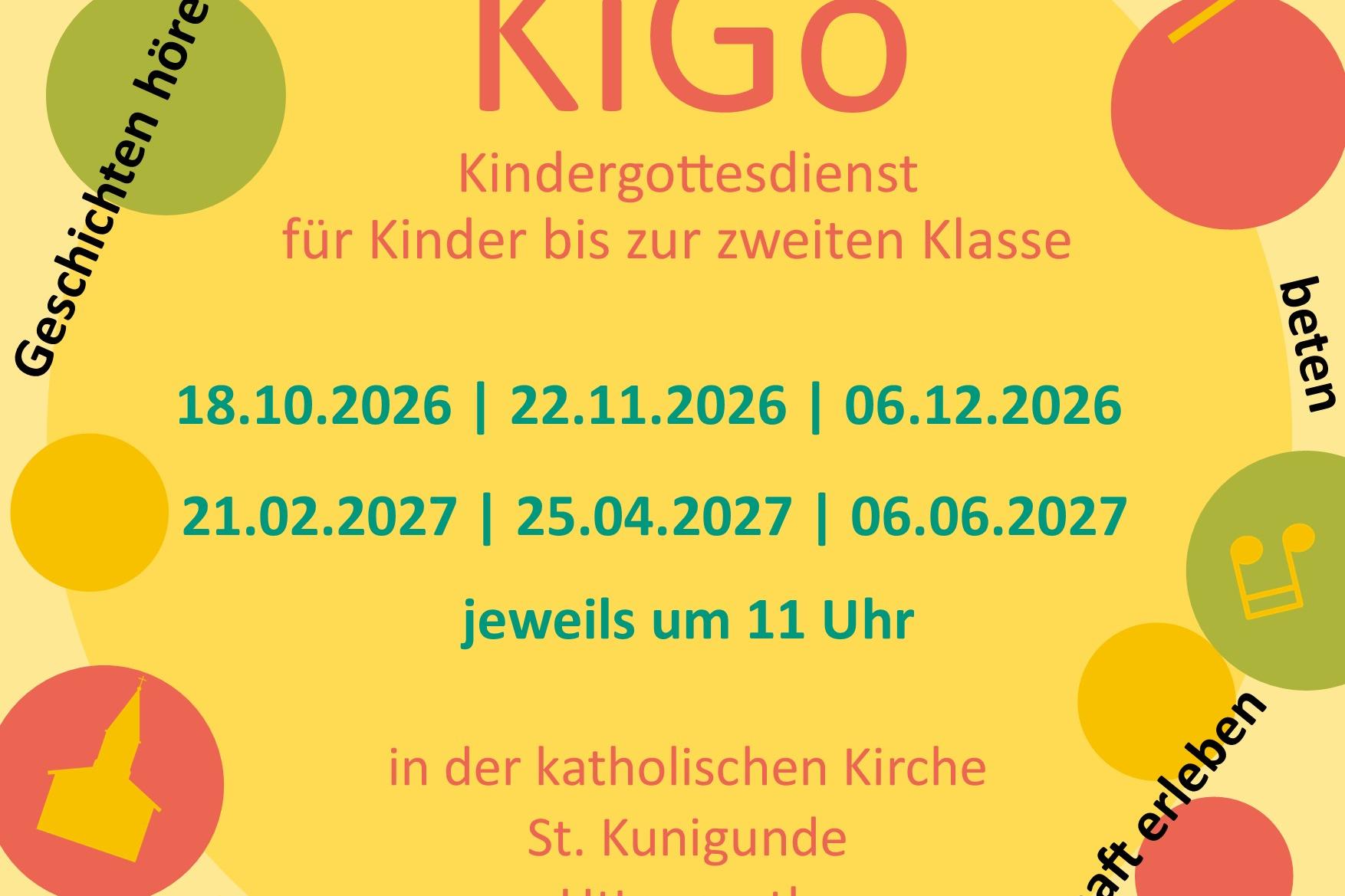 Kinderkirche Plakat 2026