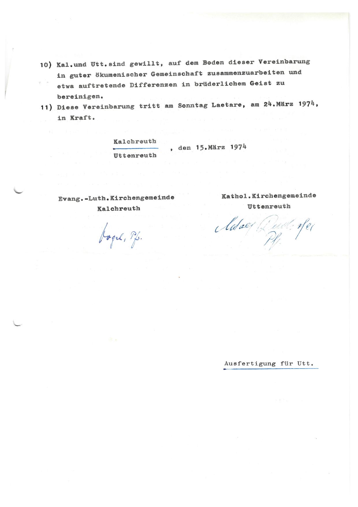 Nutzungsvertrag Andreaskirche