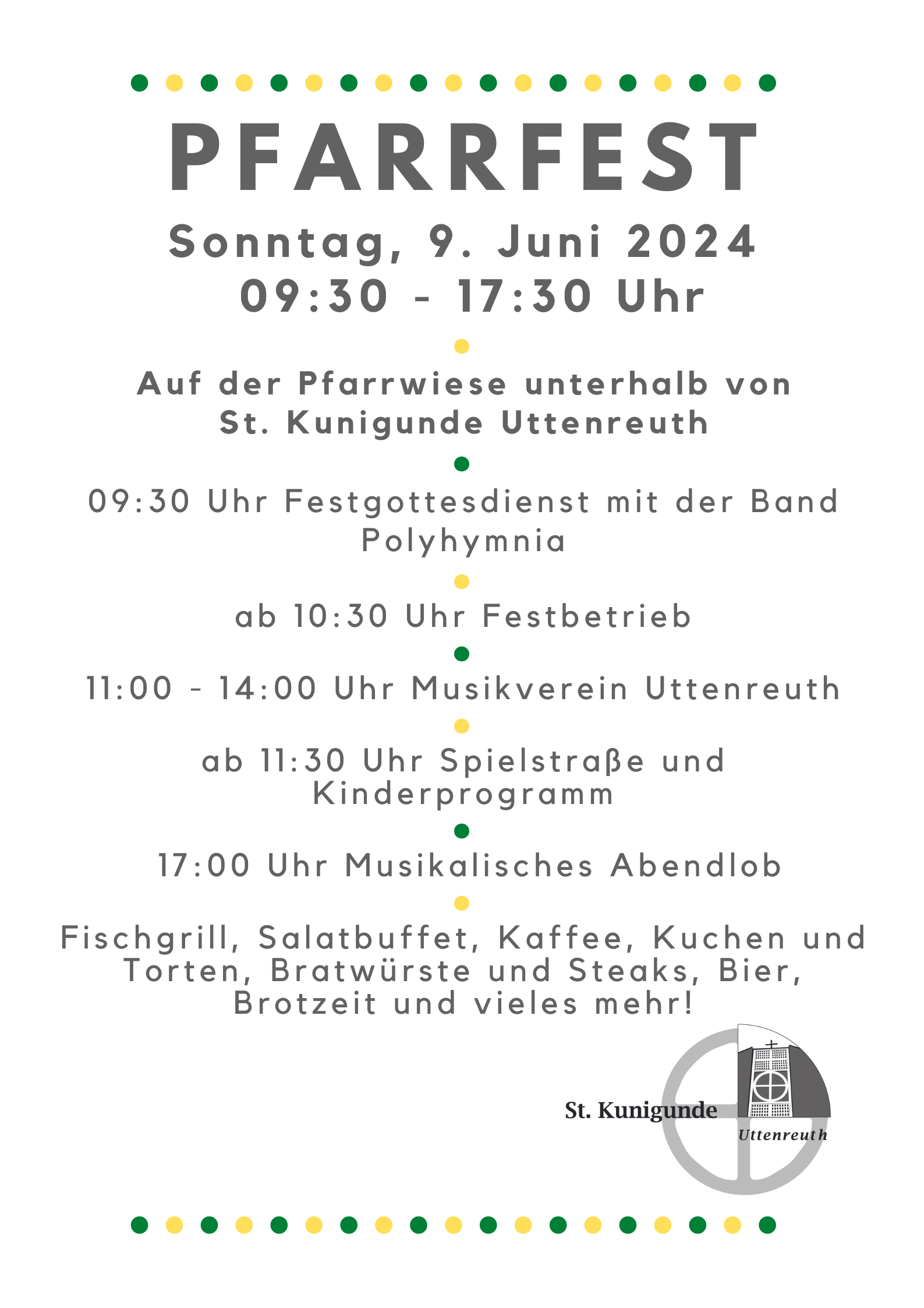 Pfarrfest 2024 Plakat