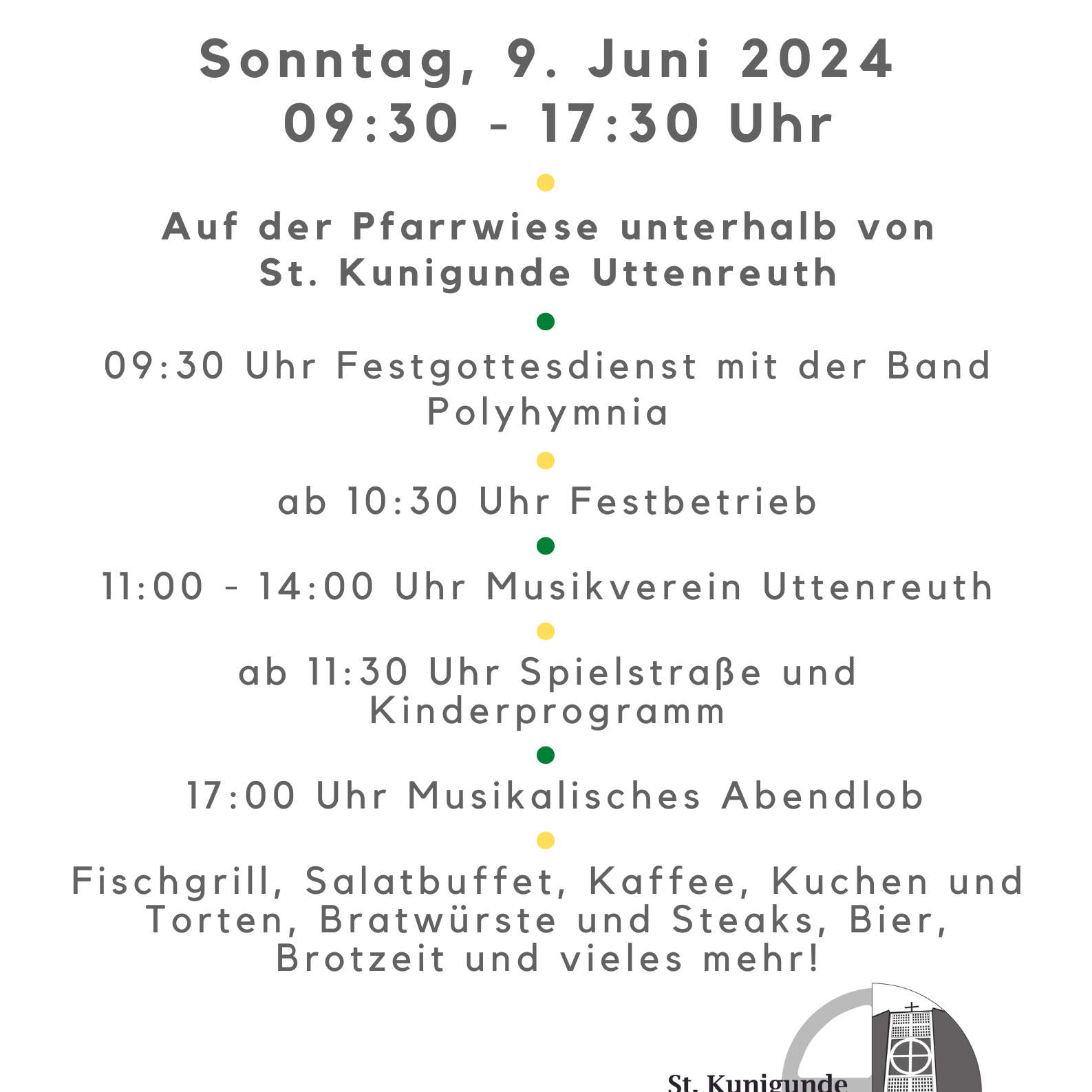 Pfarrfest 2024 Plakat