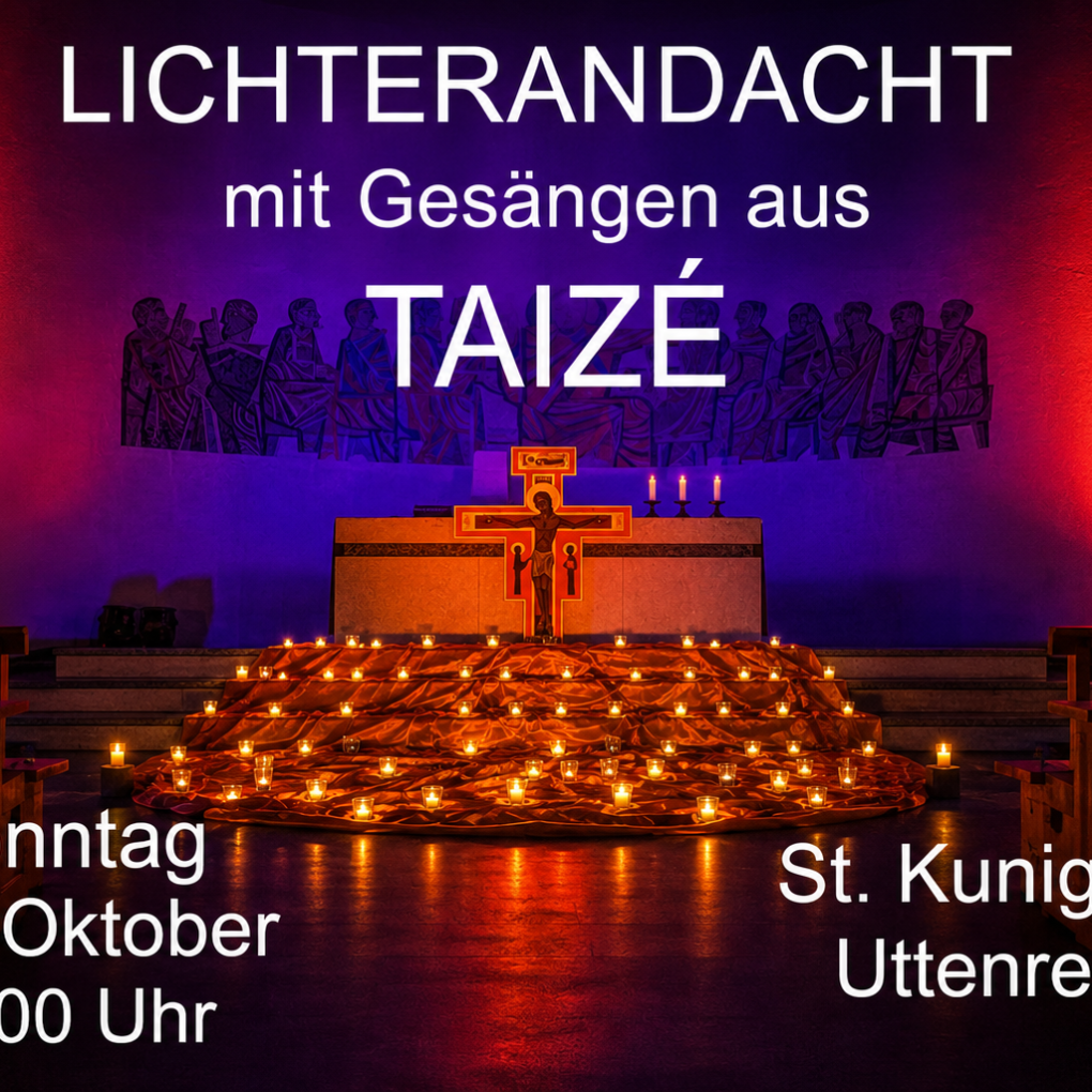 Plakat Lichterandacht Kunigunde 2026