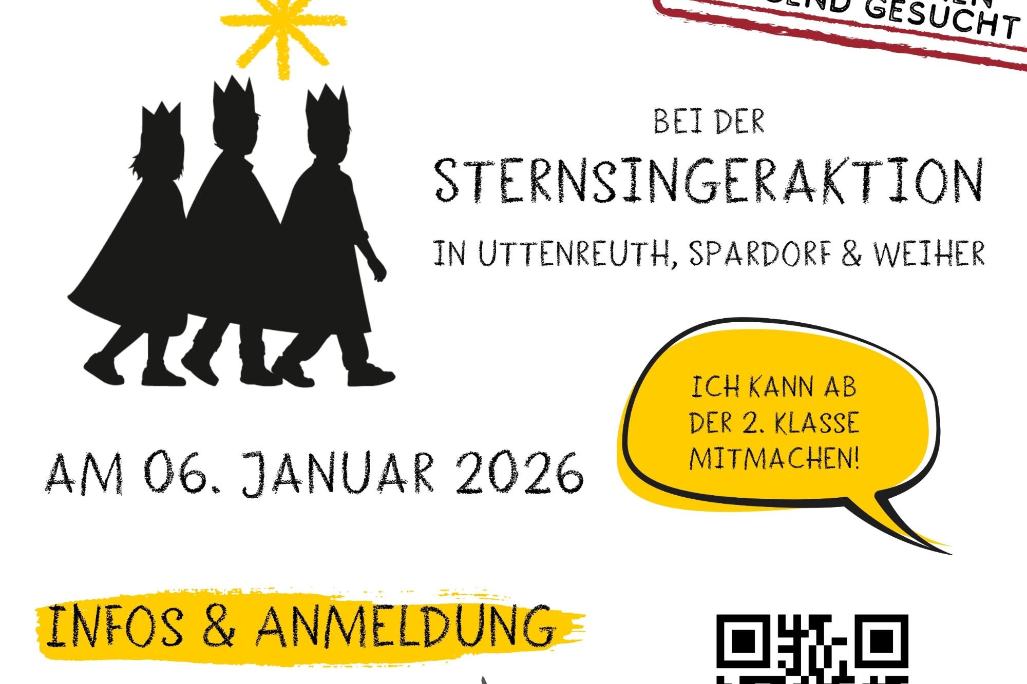 Sternsingen 2026 - Plakat - Leitung gesucht