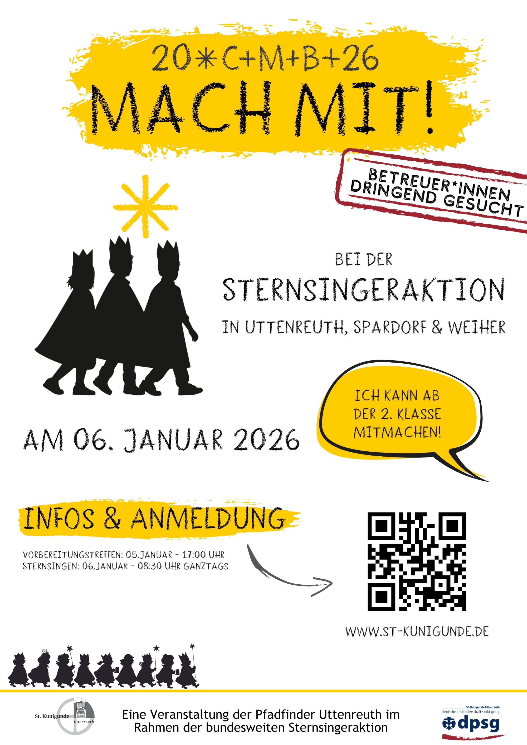 Sternsingen 2026 - Plakat - Leitung gesucht