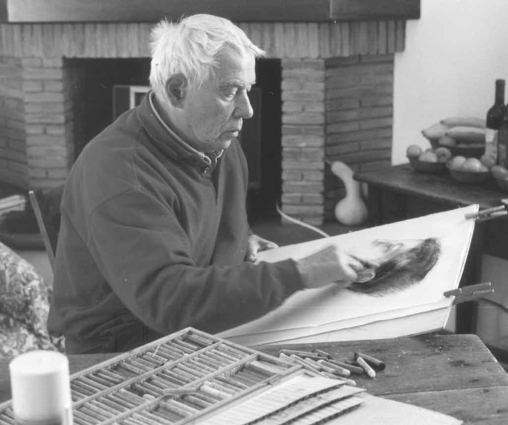 W. Kusche bei der Arbeit